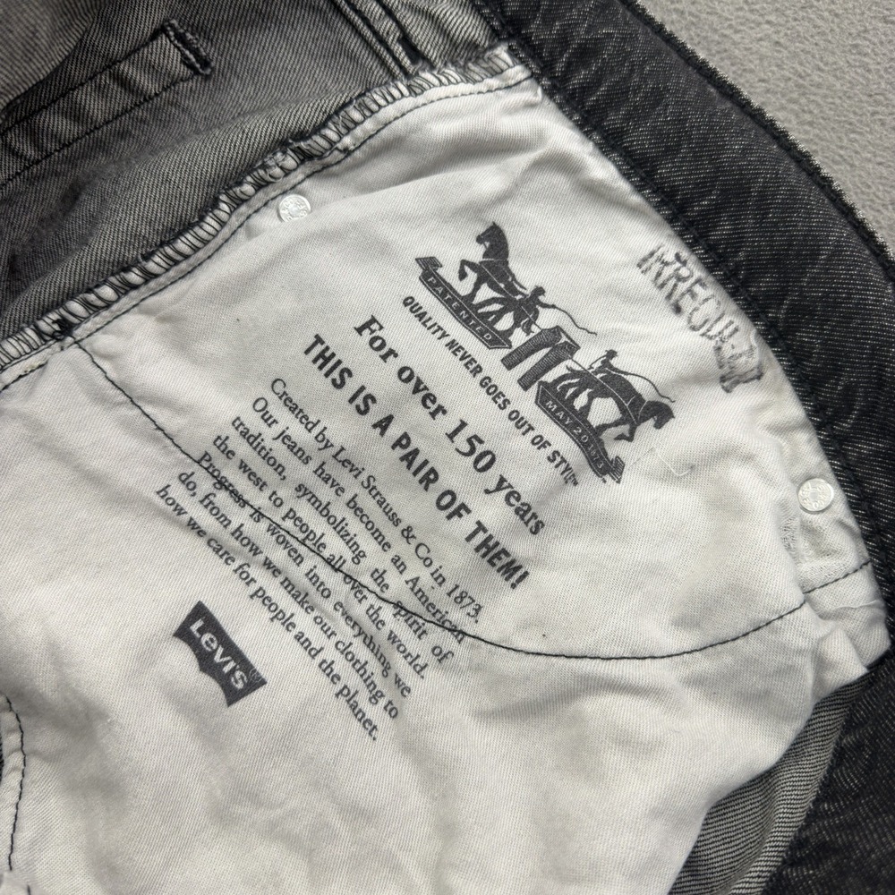 NWT Levis 559 Relaxed Straight Jeans Mens Big & Tall 52x29 Just Being Me Black - Picture 7 of 13